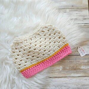 Infant 16" Messy Bun Hat from Cotton N' Kandi on Etsy